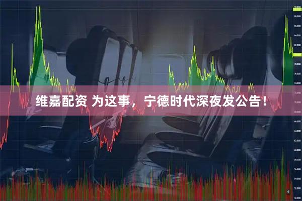 维嘉配资 为这事，宁德时代深夜发公告！