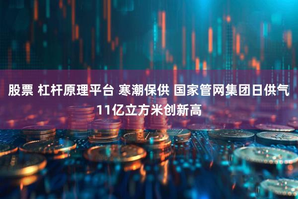 股票 杠杆原理平台 寒潮保供 国家管网集团日供气11亿立方米创新高